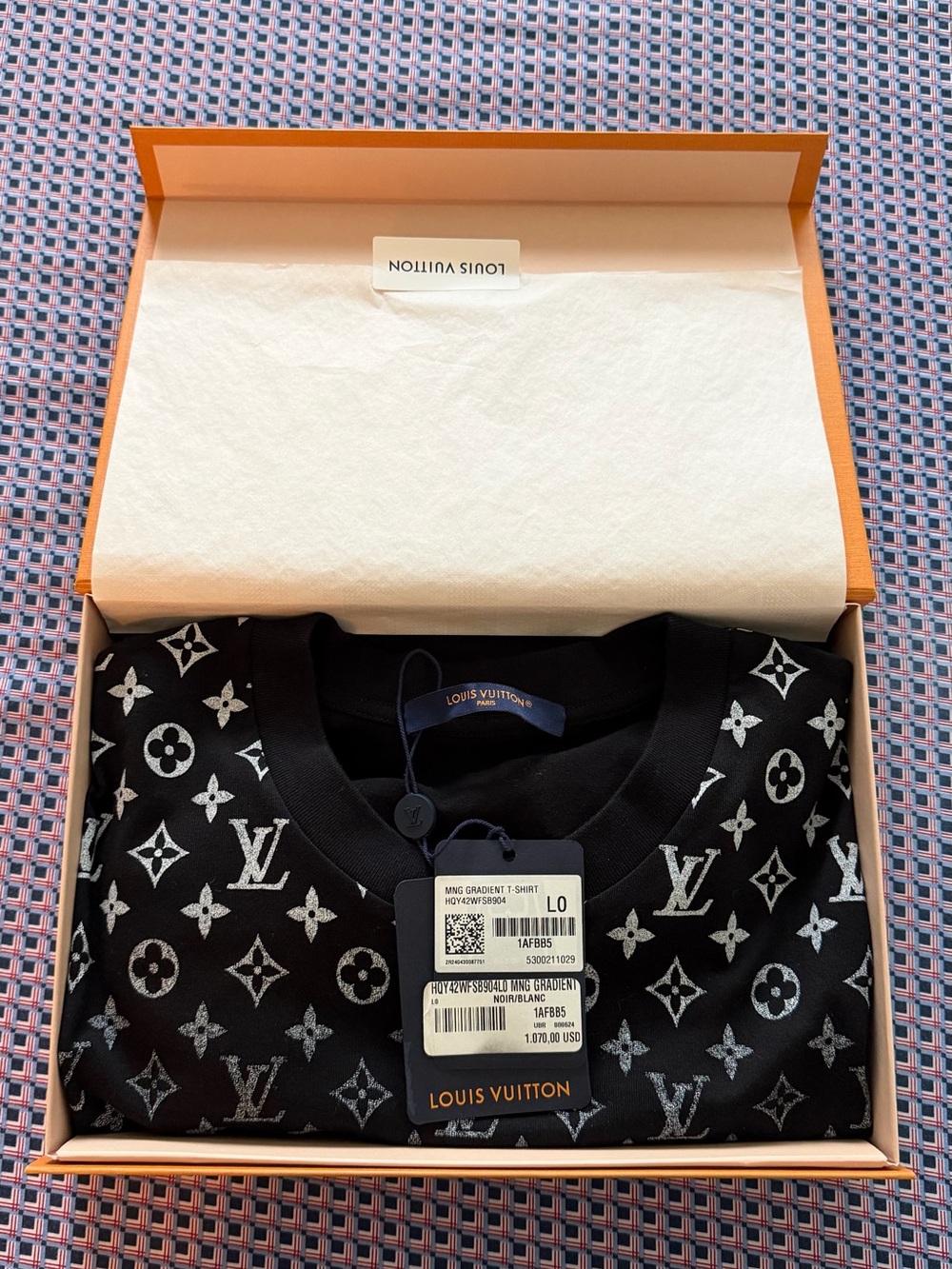 Louis Vuitton Black Monogram Fade Crewneck T-Shirt